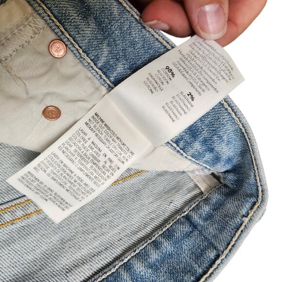 Mother Superior Womens Insider Crop Step Fray Jeans Size 25 Thanks Again Racer - Picture 10 of 16